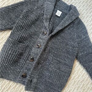 GAP Gray Knit Toddler Cardigan